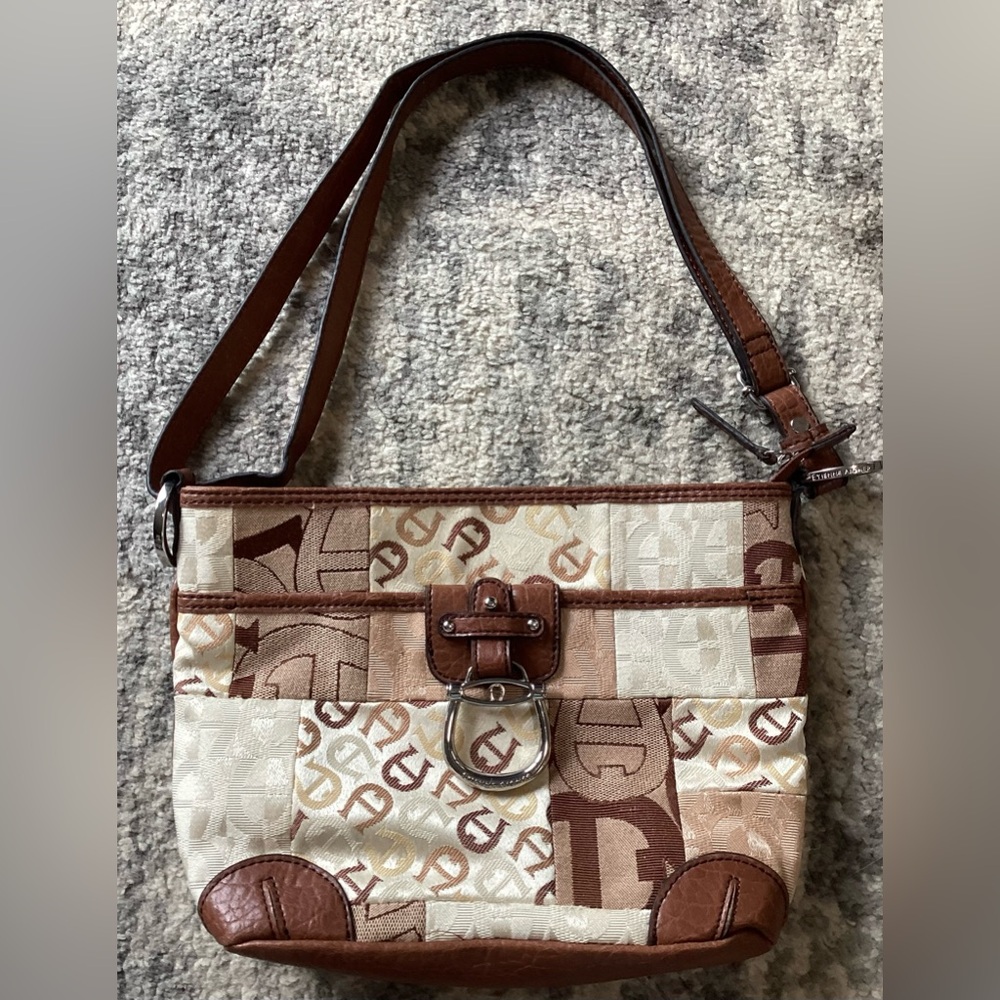 Vintage Etienne Aigner Logo Patchwork Collection handbag, shoulderbag crossbody